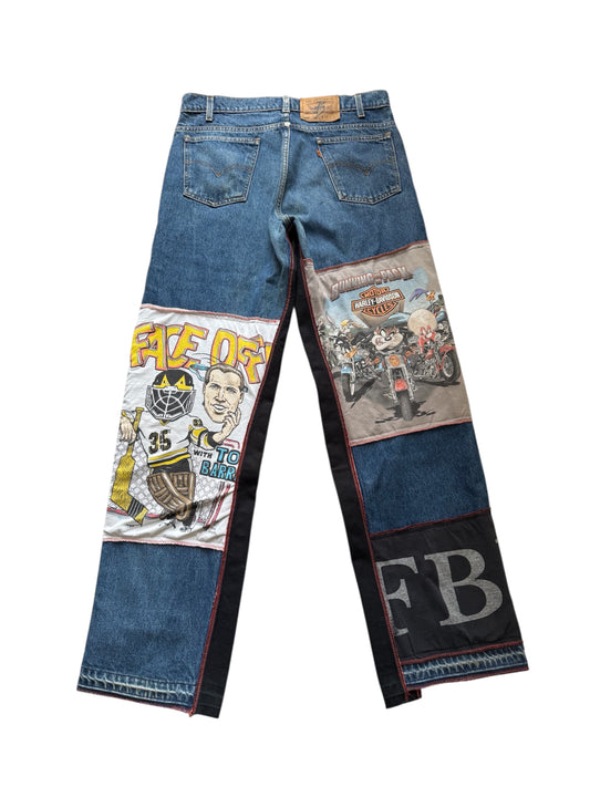 Denim Multi T-shirt Black