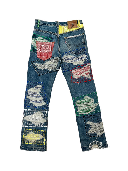 Denim Bandana Sashiko