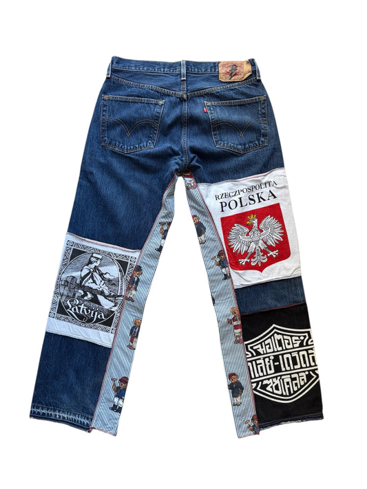 Denim Multi T-shirt Blue