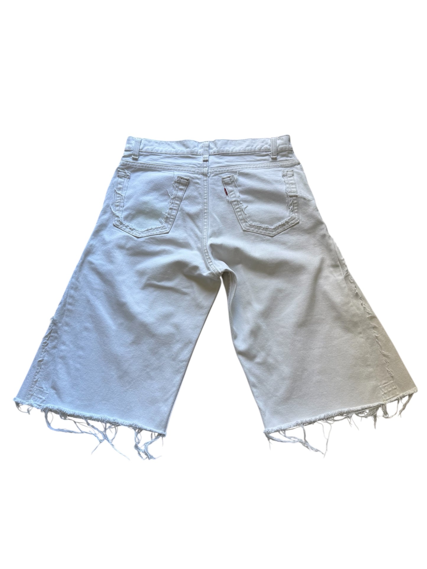 Denim Shorts White