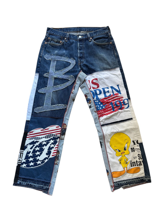 Denim Multi T-shirt Blue