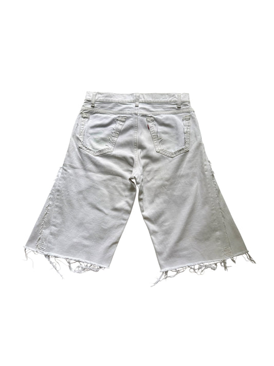 Denim Shorts White