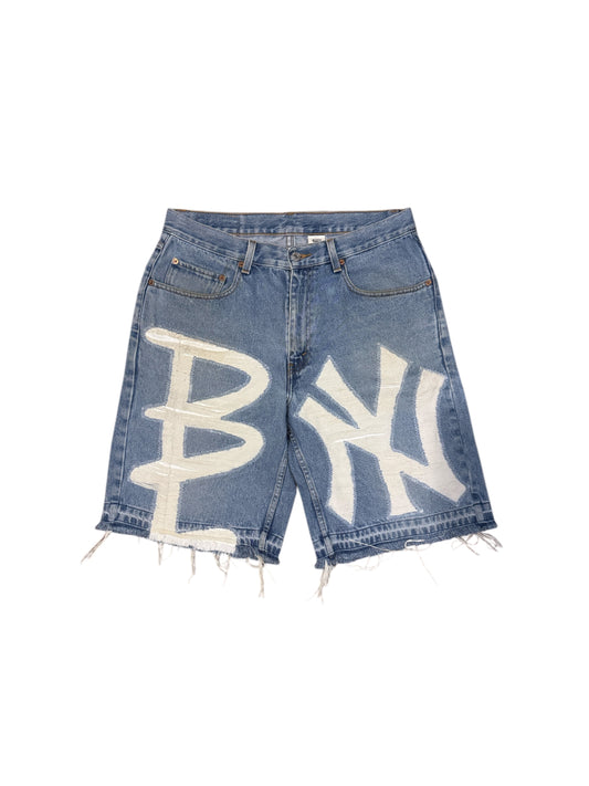 Denim Shorts Yankees NY