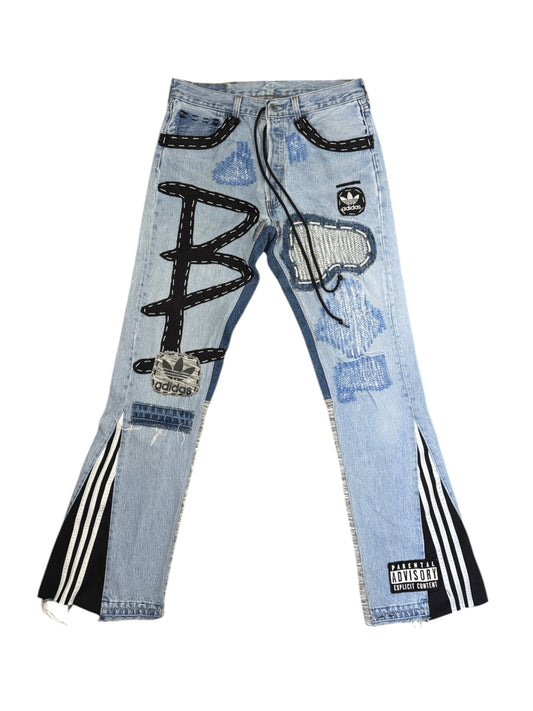 Denim Three Stripes